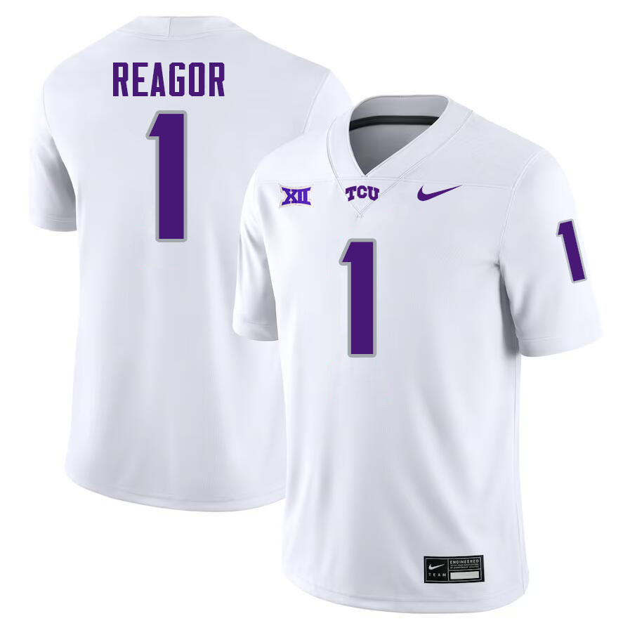 #1 Jalen Reagor TCU Jersey,Texas Christian University Horned Frogs Football Jersey-White